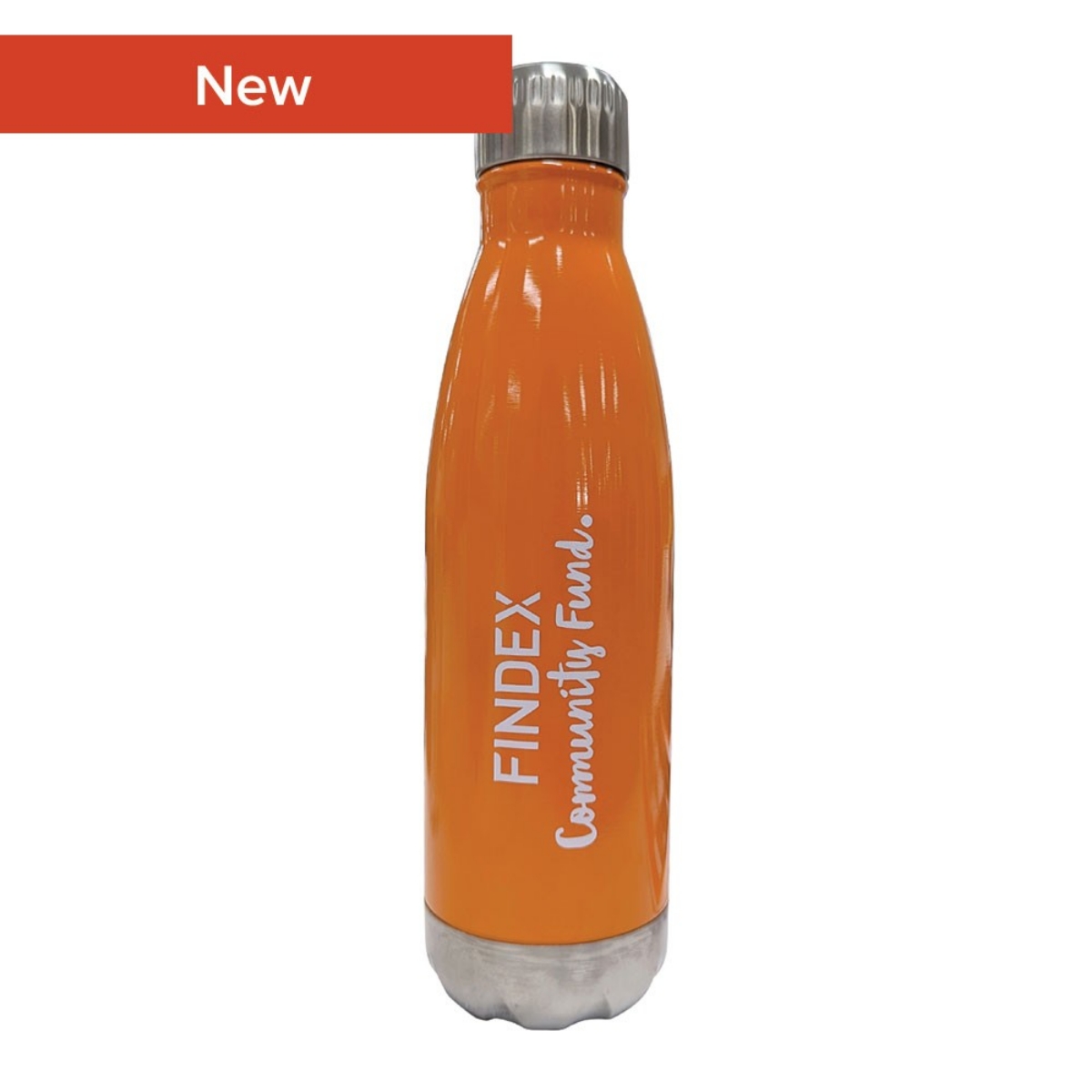 Picture of FINDEX COMMUNITY FUND DOUBLE WALLED VACUUM BOTTLE IN ORANGE