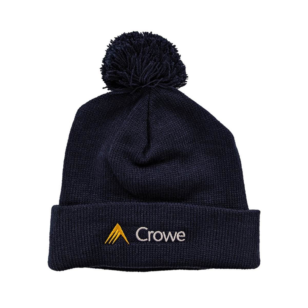 Picture of Crowe Solid Pom Pom Beanie - Navy