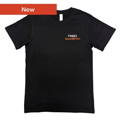 Picture of Men’s Findex Community Fund Organic Black Tee