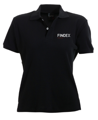 Picture of Ladies Slim Cut Black Polo Shirt