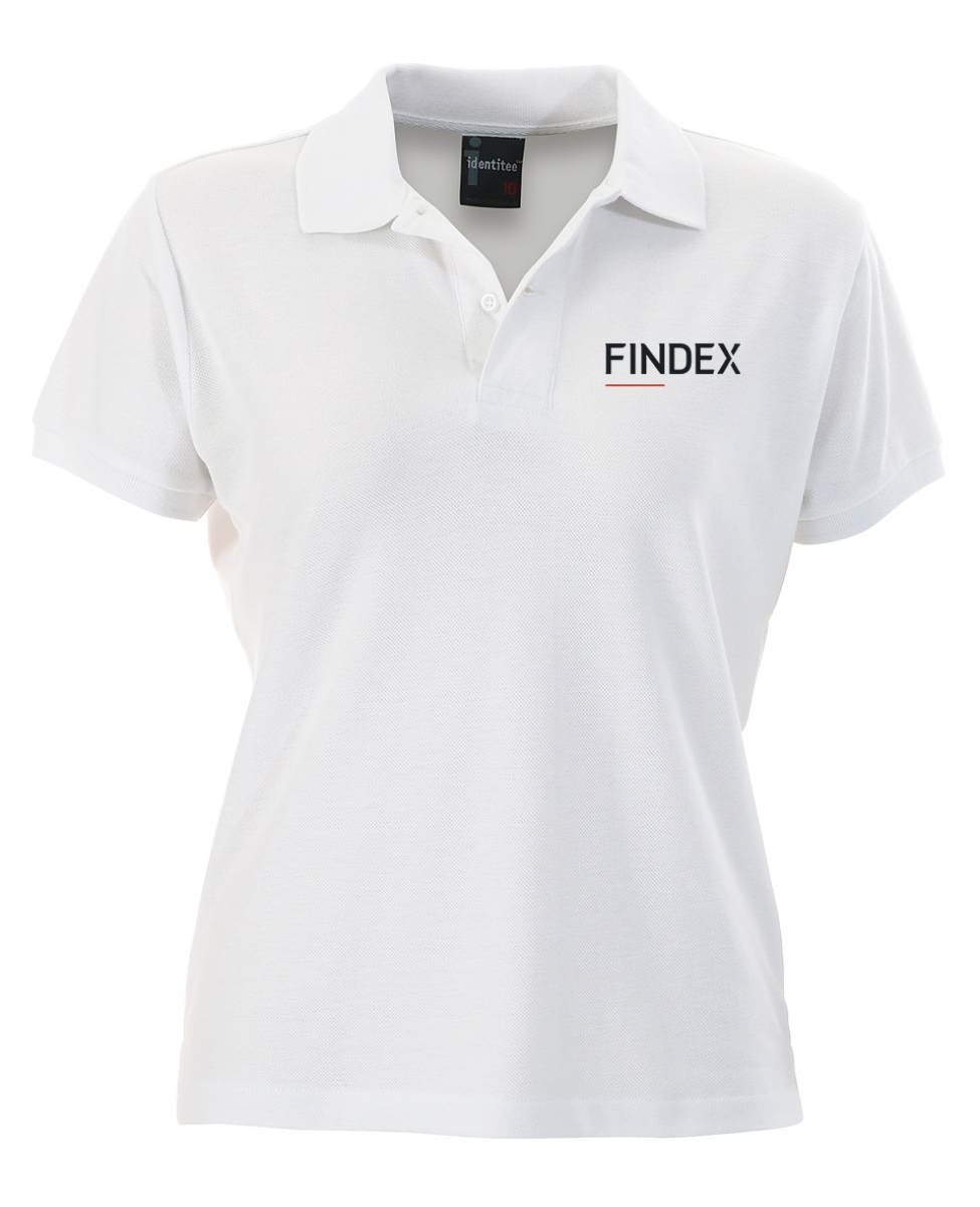Picture of Ladies Slim Cut White Polo Shirt