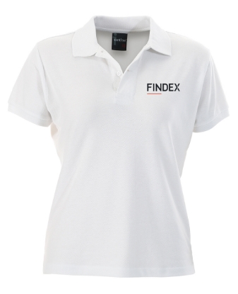 Picture of Ladies Slim Cut White Polo Shirt