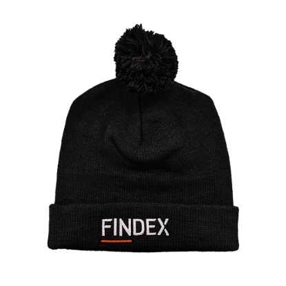 Picture of Findex Solid Pom Pom Beanie - Black