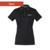 Picture of Ladies Lightweight Black/Silver Polo